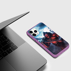 Чехол iPhone 11 Pro матовый Axe, цвет: 3D-фиолетовый — фото 2