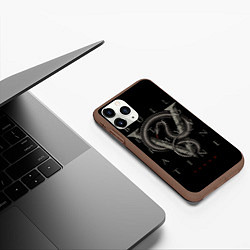 Чехол iPhone 11 Pro матовый BFMV: Venom, цвет: 3D-коричневый — фото 2