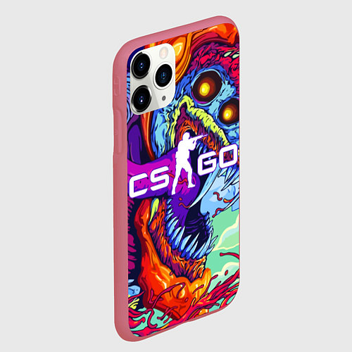 Чехол iPhone 11 Pro матовый CS:GO / 3D-Малиновый – фото 2