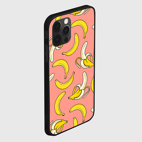 Чехол iPhone 12 Pro Max Банан 1 / 3D-Черный – фото 2