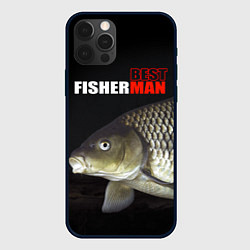 Чехол для iPhone 12 Pro Max The best fisherman, цвет: 3D-черный