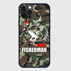 Чехол для iPhone 12 Pro Max Best fisherman, цвет: 3D-черный