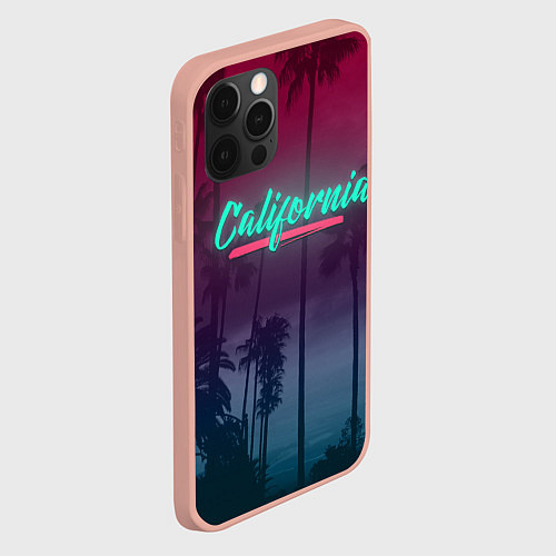 Чехол iPhone 12 Pro Max California / 3D-Светло-розовый – фото 2