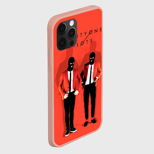 Чехол iPhone 12 Pro Max Twenty One Pilots / 3D-Светло-розовый – фото 2