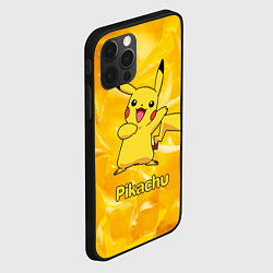 Чехол для iPhone 12 Pro Max Pikachu, цвет: 3D-черный — фото 2