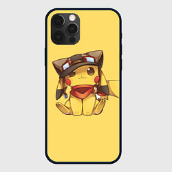 Чехол для iPhone 12 Pro Max Pikachu, цвет: 3D-черный