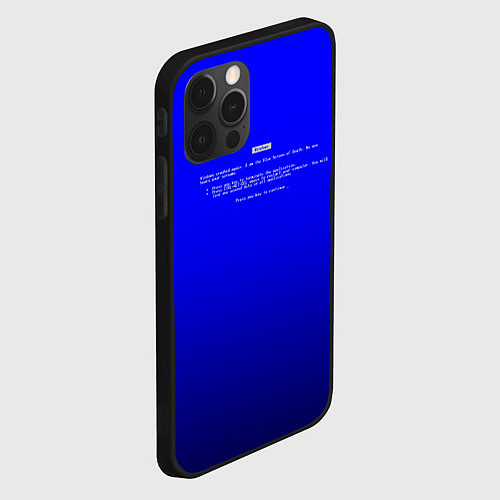 Чехол iPhone 12 Pro Max BSOD / 3D-Черный – фото 2