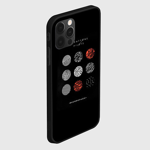 Чехол iPhone 12 Pro Max Twenty one pilots: Blurrveace / 3D-Черный – фото 2