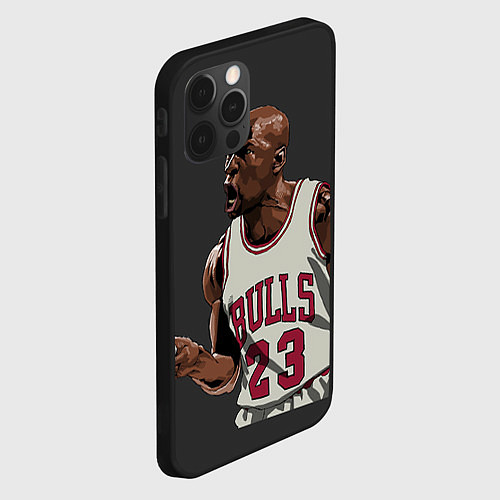 Чехол iPhone 12 Pro Max Bulls 23: Jordan / 3D-Черный – фото 2