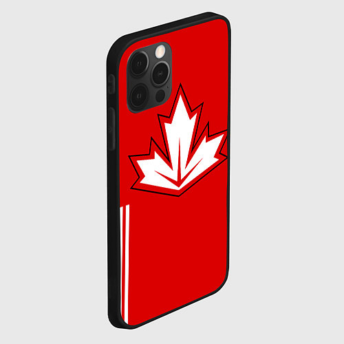 Чехол iPhone 12 Pro Max Сборная Канады: домашняя форма / 3D-Черный – фото 2