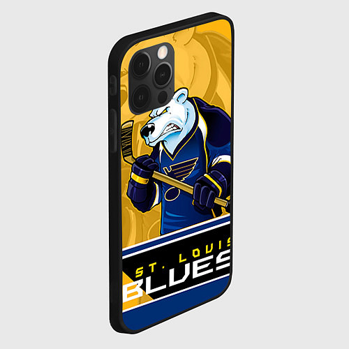 Чехол iPhone 12 Pro Max St. Louis Blues / 3D-Черный – фото 2