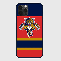 Чехол для iPhone 12 Pro Max Florida Panthers, цвет: 3D-черный