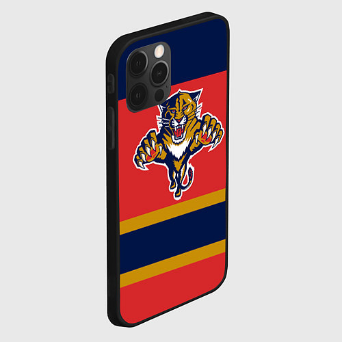 Чехол iPhone 12 Pro Max Florida Panthers / 3D-Черный – фото 2