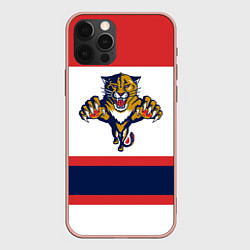 Чехол для iPhone 12 Pro Max Florida Panthers, цвет: 3D-светло-розовый