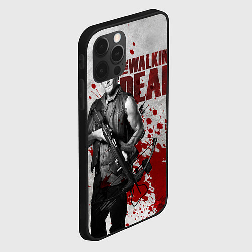Чехол iPhone 12 Pro Max Walking Dead: Deryl Dixon / 3D-Черный – фото 2
