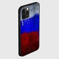 Чехол для iPhone 12 Pro Max Русский триколор, цвет: 3D-черный — фото 2