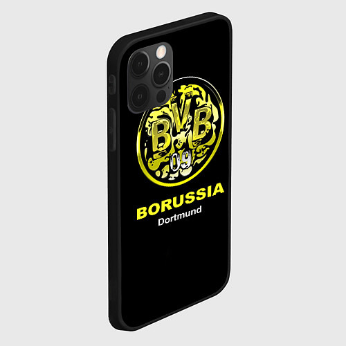 Чехол iPhone 12 Pro Max Borussia Dortmund / 3D-Черный – фото 2