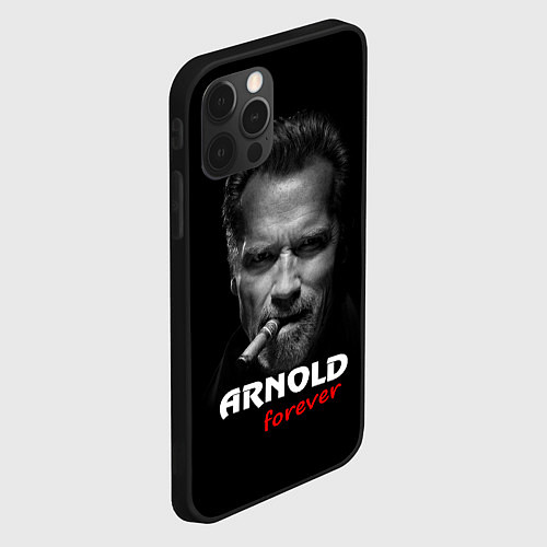 Чехол iPhone 12 Pro Max Arnold forever / 3D-Черный – фото 2