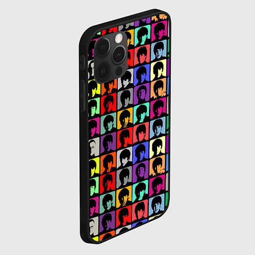 Чехол iPhone 12 Pro Max The Beatles: pop-art / 3D-Черный – фото 2