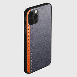 Чехол для iPhone 12 Pro Max Кожа, цвет: 3D-черный — фото 2