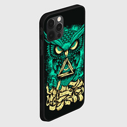 Чехол для iPhone 12 Pro Max Bring Me The Horizon: Owl, цвет: 3D-черный — фото 2