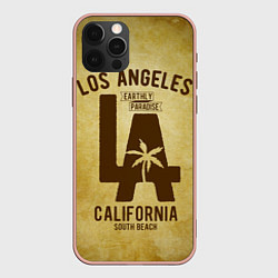 Чехол для iPhone 12 Pro Max Лос-Анджелес, цвет: 3D-светло-розовый