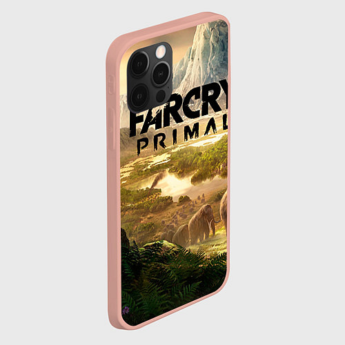Чехол iPhone 12 Pro Max Far Cry: Primal / 3D-Светло-розовый – фото 2