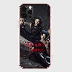 Чехол для iPhone 12 Pro Max Дневники вампира, цвет: 3D-светло-розовый