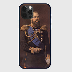 Чехол для iPhone 12 Pro Max Александр III Миротворец, цвет: 3D-черный