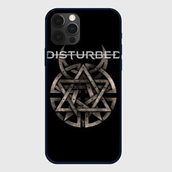 Чехол для iPhone 12 Pro Max Disturbed Logo, цвет: 3D-черный