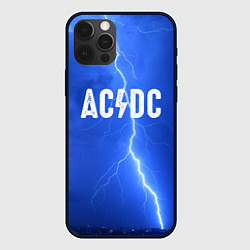 Чехол для iPhone 12 Pro Max AC/DC: Lightning, цвет: 3D-черный
