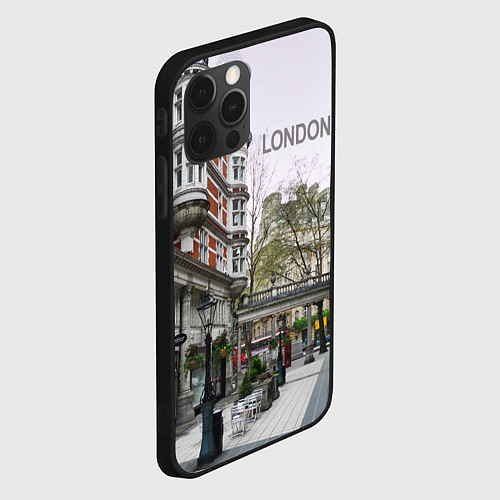 Чехол iPhone 12 Pro Max Лондон - бульвар / 3D-Черный – фото 2
