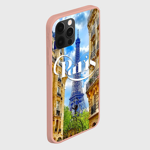 Чехол iPhone 12 Pro Max Daytime Paris / 3D-Светло-розовый – фото 2