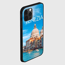 Чехол для iPhone 12 Pro Max Венеция - архитектура, цвет: 3D-черный — фото 2