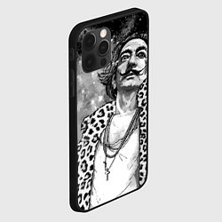Чехол для iPhone 12 Pro Max Сальвадор Дали - леопард, цвет: 3D-черный — фото 2