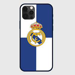 Чехол для iPhone 12 Pro Max Real Madrid: Blue style, цвет: 3D-черный