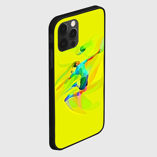 Чехол iPhone 12 Pro Max Волейбол / 3D-Черный – фото 2