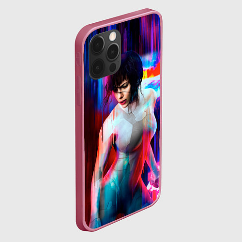 Чехол iPhone 12 Pro Max Ghost In The Shell 13 / 3D-Малиновый – фото 2
