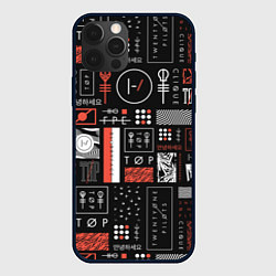 Чехол для iPhone 12 Pro Max 21 Pilots: Geometry, цвет: 3D-черный
