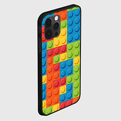 Чехол для iPhone 12 Pro Max Лего конструктор, цвет: 3D-черный — фото 2