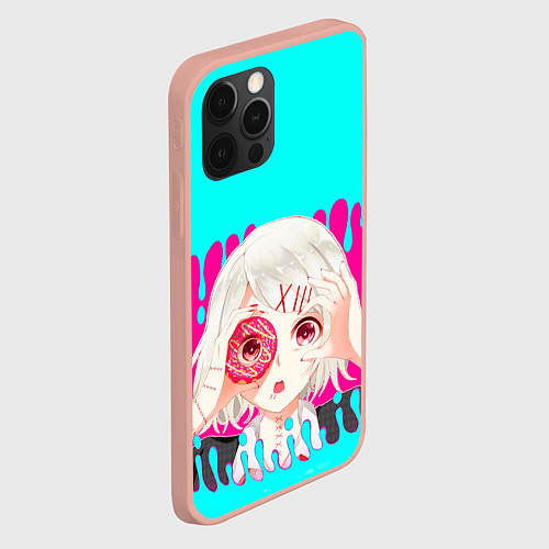 Чехол iPhone 12 Pro Max Tokyo Ghoul / 3D-Светло-розовый – фото 2