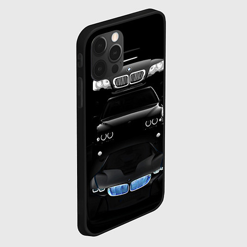 Чехол iPhone 12 Pro Max BMW - models / 3D-Черный – фото 2
