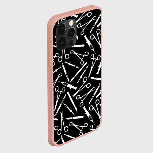 Чехол iPhone 12 Pro Max Шприцы / 3D-Светло-розовый – фото 2