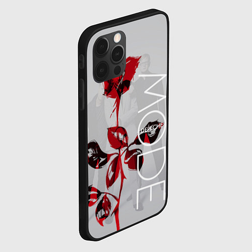 Чехол iPhone 12 Pro Max Depeche Mode: Red Rose / 3D-Черный – фото 2
