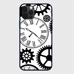 Чехол для iPhone 12 Pro Max Время не ждет, цвет: 3D-черный