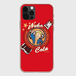 Чехол для iPhone 12 Pro Max Fallout: Nuka Cola, цвет: 3D-светло-розовый