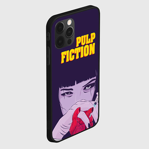 Чехол iPhone 12 Pro Max Pulp Fiction: Dope Heart / 3D-Черный – фото 2