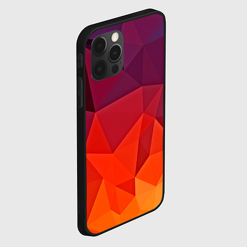 Чехол iPhone 12 Pro Max Geometric / 3D-Черный – фото 2