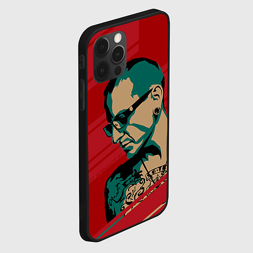 Чехол iPhone 12 Pro Max Chester Bennington / 3D-Черный – фото 2