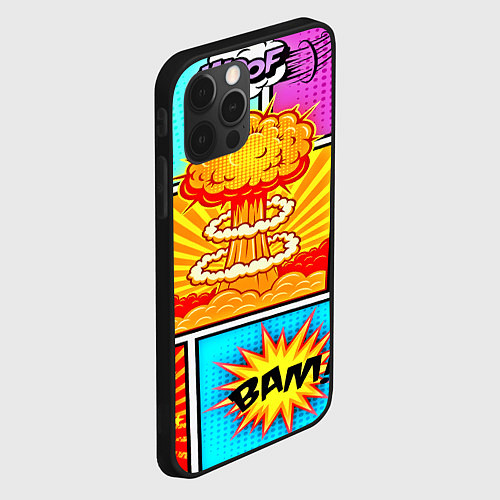 Чехол iPhone 12 Pro Max Pop Art / 3D-Черный – фото 2